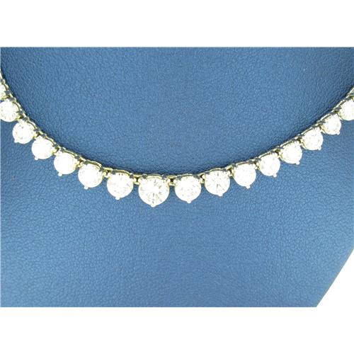 13.5 Carat Ladies Diamond Riviera Necklace