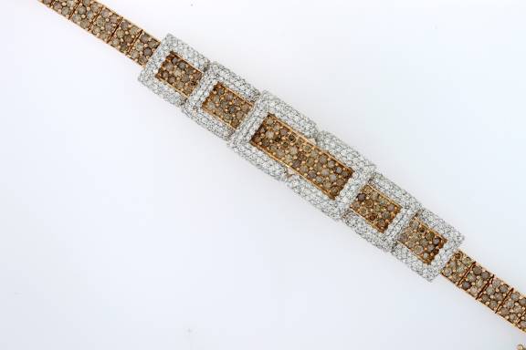 Ladies Chocolate Diamond Bracelet - z5903 y292/84