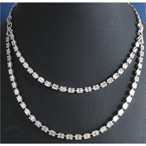 18k ladies Diamond Necklace - N0162