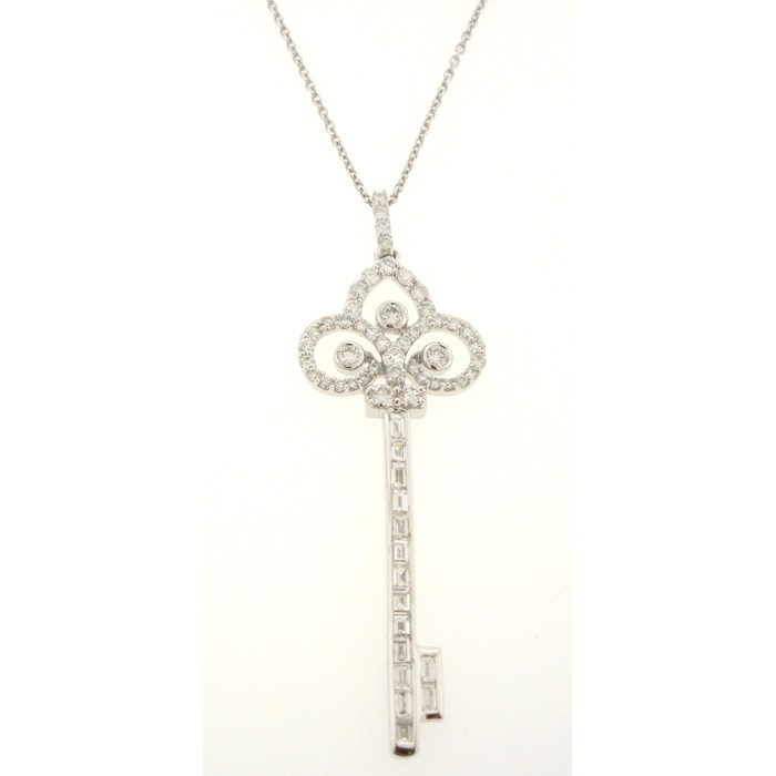 Exquisite Diamond Key Necklace - z5722