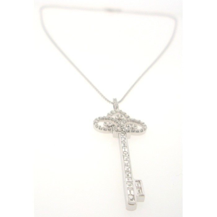 Exquisite Diamond Key Necklace - z5722