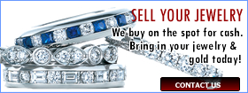 We Buy on the spot for cash. Bring in your jewelry & Gold today